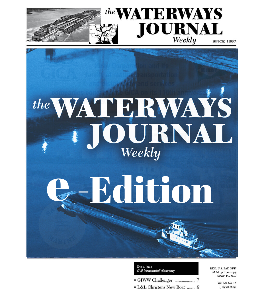 The Waterways Journal Weekly Journal Focused On Inland Marine