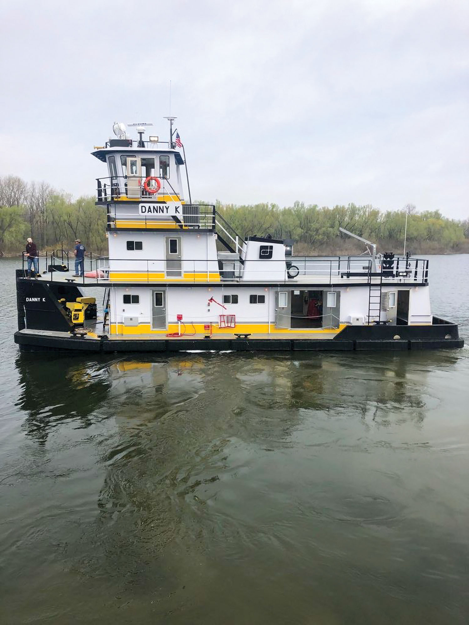 The mv. Danny K was built by Nichols Boat Company. (Photo courtesy of Ergon Marine & Industrial Supply)