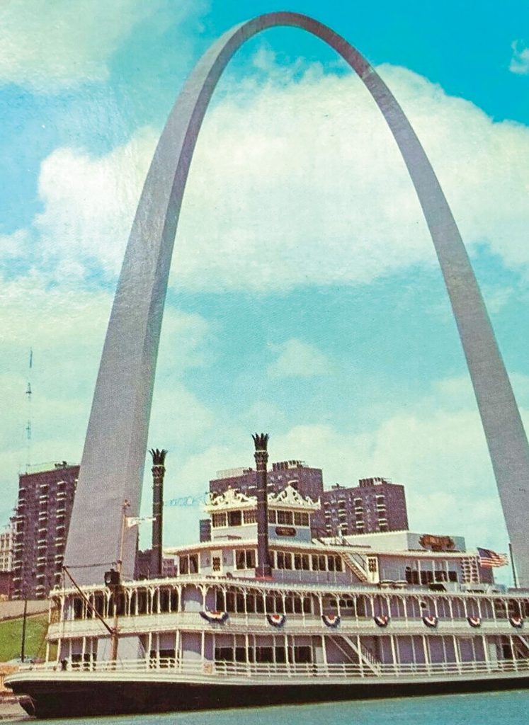 The West after conversion to a restaurant boat at St. Louis. (Keith Norrington collection)