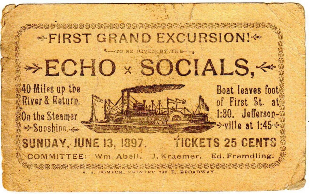 Advertising card for 1897 excursion from Jeffersonville, Ind. (Keith Norrington collection)