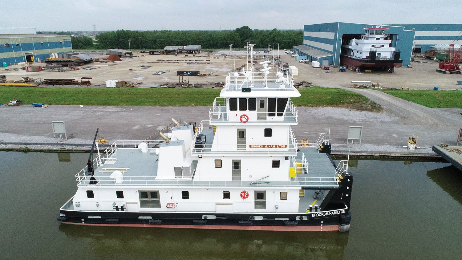 The mv. Brooks M. Hamilton is the second of 15 boats C&C Marine & Repair is building for Maritime Partners LLC. (Photo courtesy of C&C Marine & Repair)