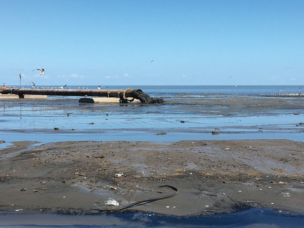 Gunn Island construction in June 2016. (Photo courtesy of New Orleans Engineer District)