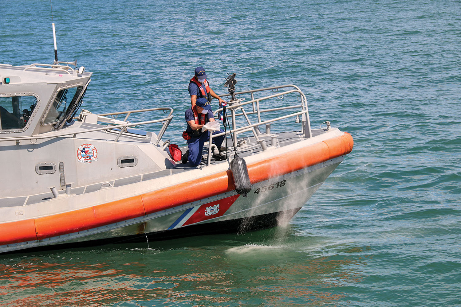 Fulfilling Bud Castillo’s wishes, a Coast Guard crew buries his ashes at sea.