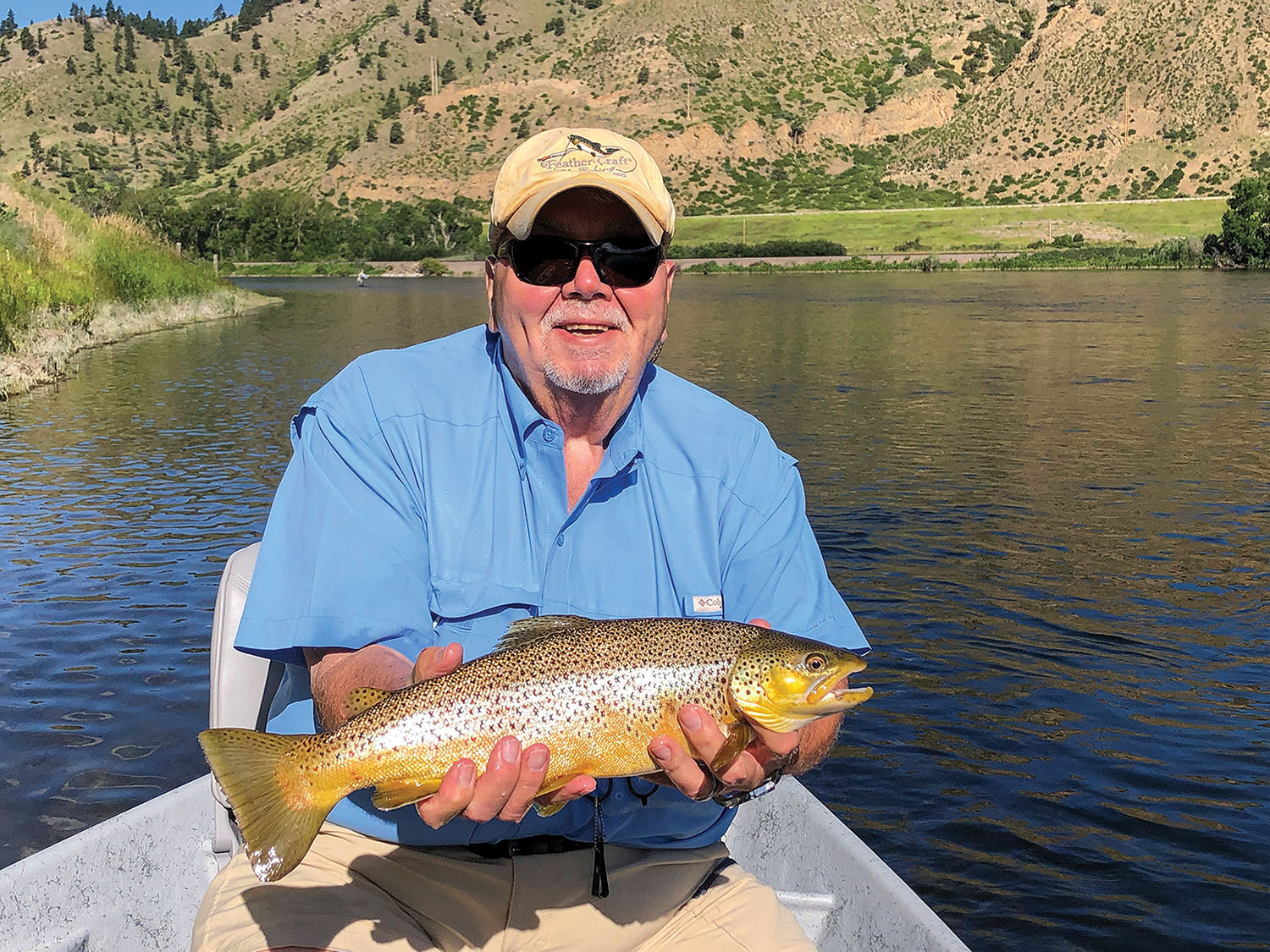 When not running the company, Foster relaxes with his favorite hobby, fly-fishing. (Photo courtesy of JB Marine Service)