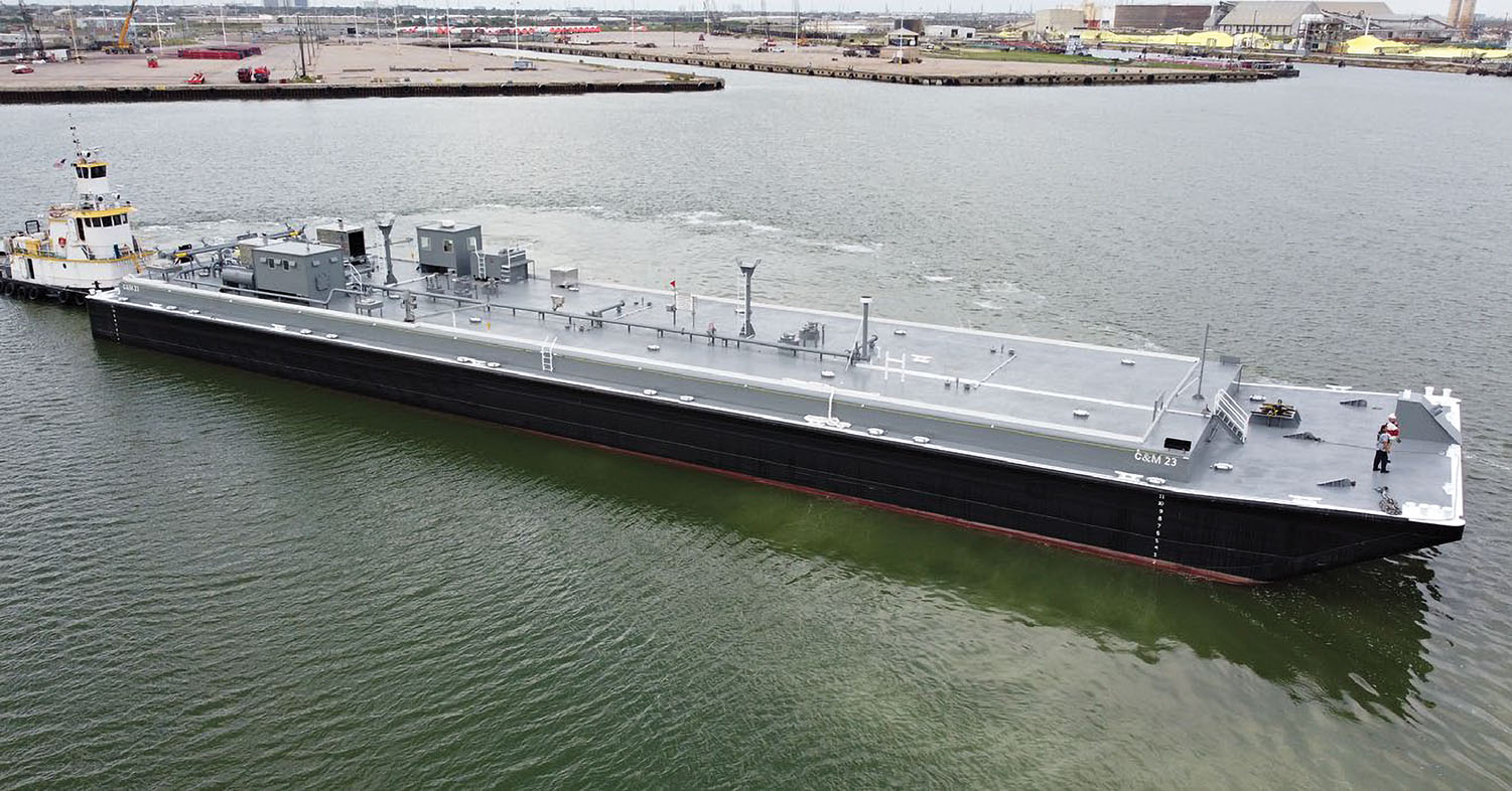 23,000-barrel barge was designed by The Shearer Group Inc.