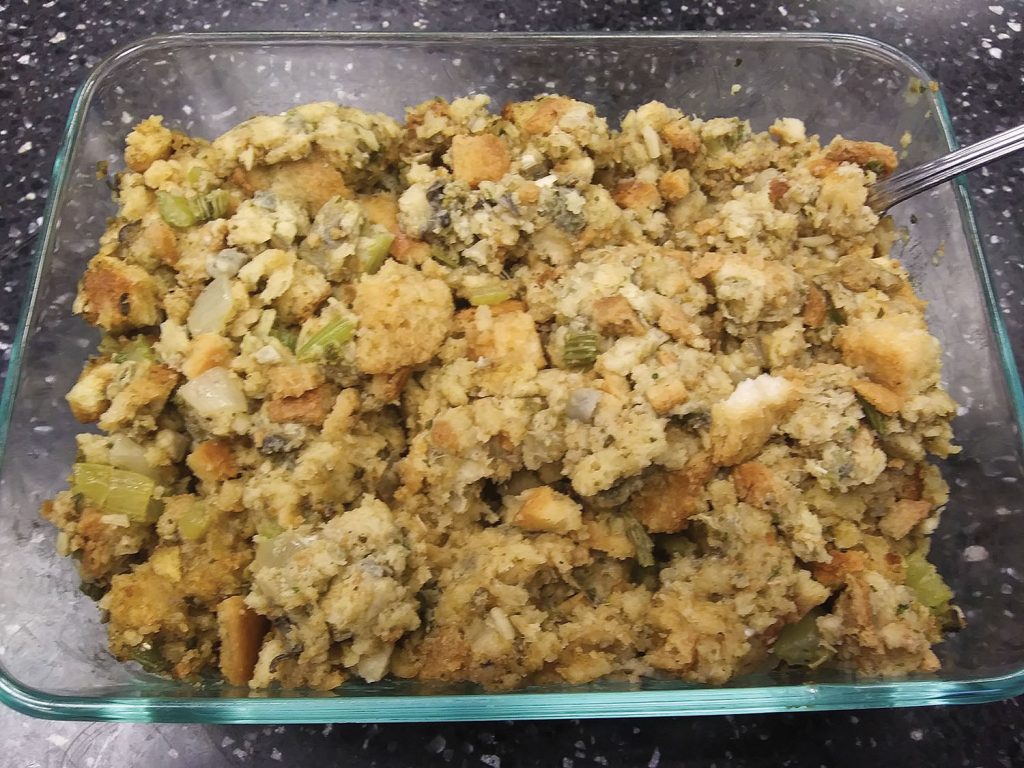 Oyster stuffing.