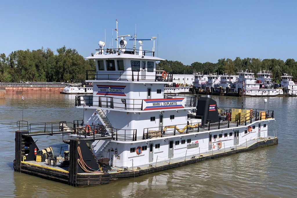 The mv. Mark L. Duplantis is named after ACBL’s late director of Gulf vessel engineering.