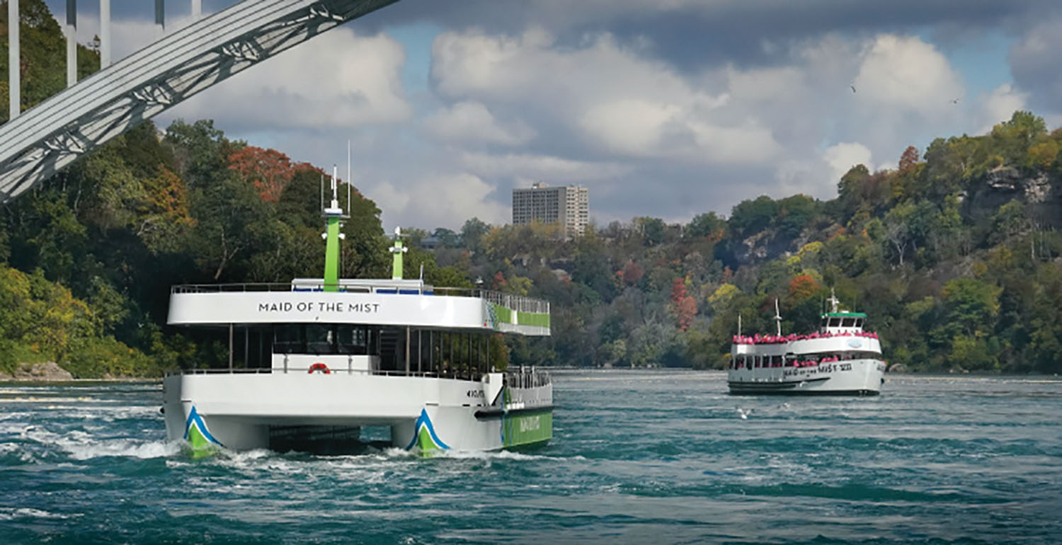 The Maid of the Mist, which provides passenger ferry tours at Niagara Falls, put a pair of electric ferries into service in October. ABB supplied and integrated the battery packs aboard the vessels and supplied the propulsion design, including the onshore charging system.