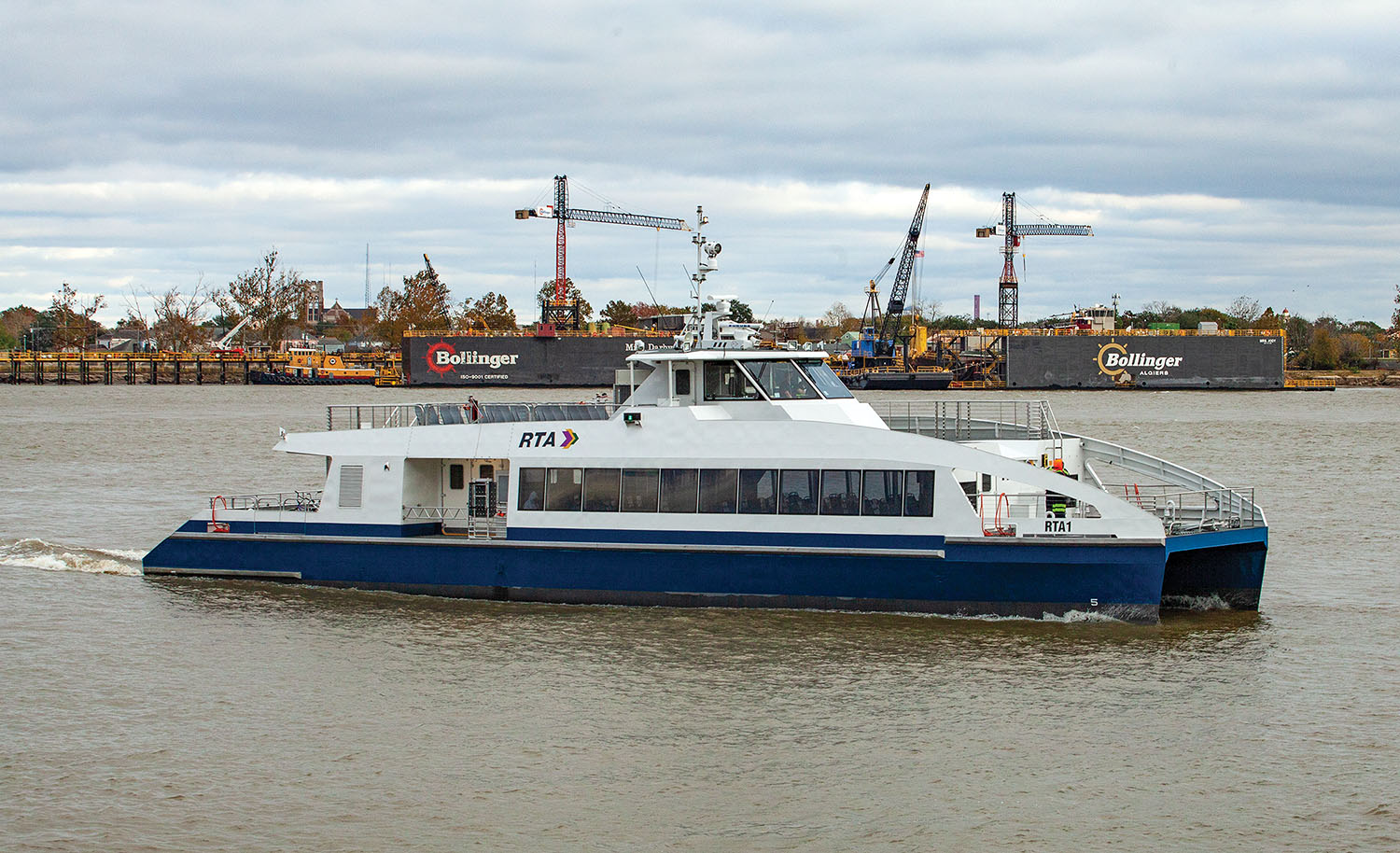 New Orleans’ Regional Transit Authority ferries finally went into service this fall after two years of delays. (Photo by Frank McCormack)