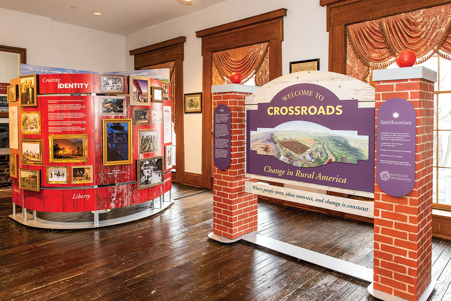 “Crossroads: Change in Rural America” chronicles the evolving rural landscape of the country. The exhibit is a traveling exhibit curated by the Smithsonian Institution and is currently visiting the River Discovery Center in Paducah, Ky. (Photo courtesy of River Discovery Center)