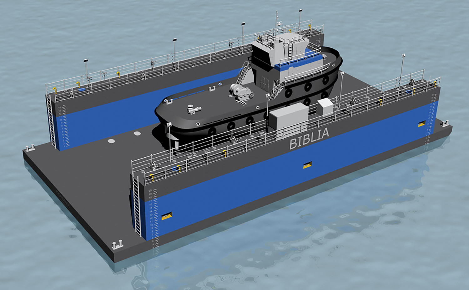 JMS Naval Architects designed the 500-ton drydock, which is scheduled to be delivered this spring.