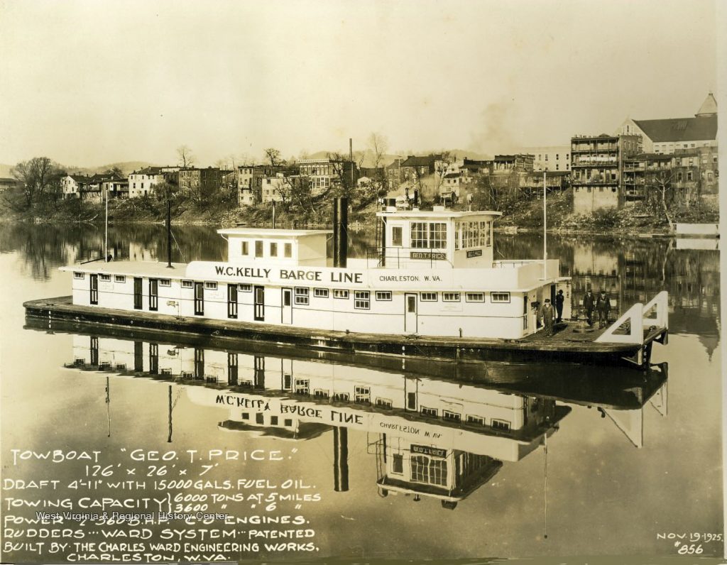 The Geo. T. Price, new at Ward Engineering Works. (Dan Owen/Boat Photo Museum)