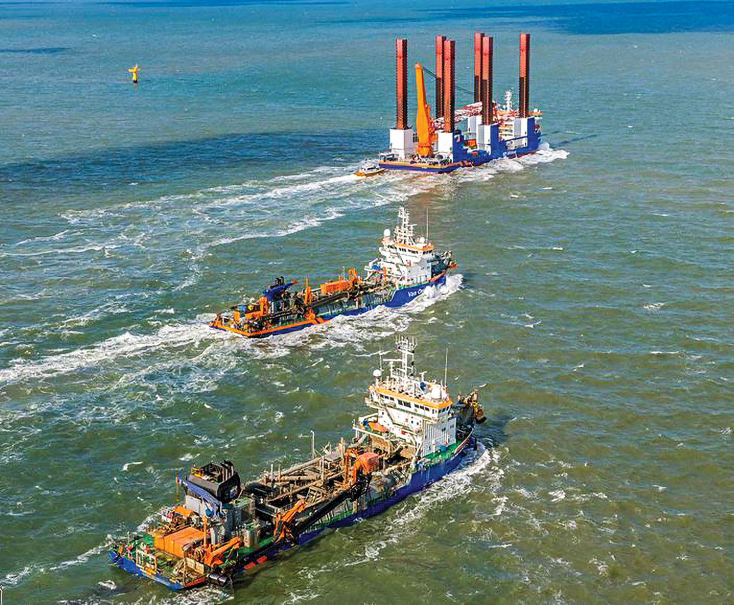 As part of a three-year agreement, ABB Turbocharging will provide maintenance support and optimization across Van Oord’s dredge fleet. (Photo courtesy of Van Oord)