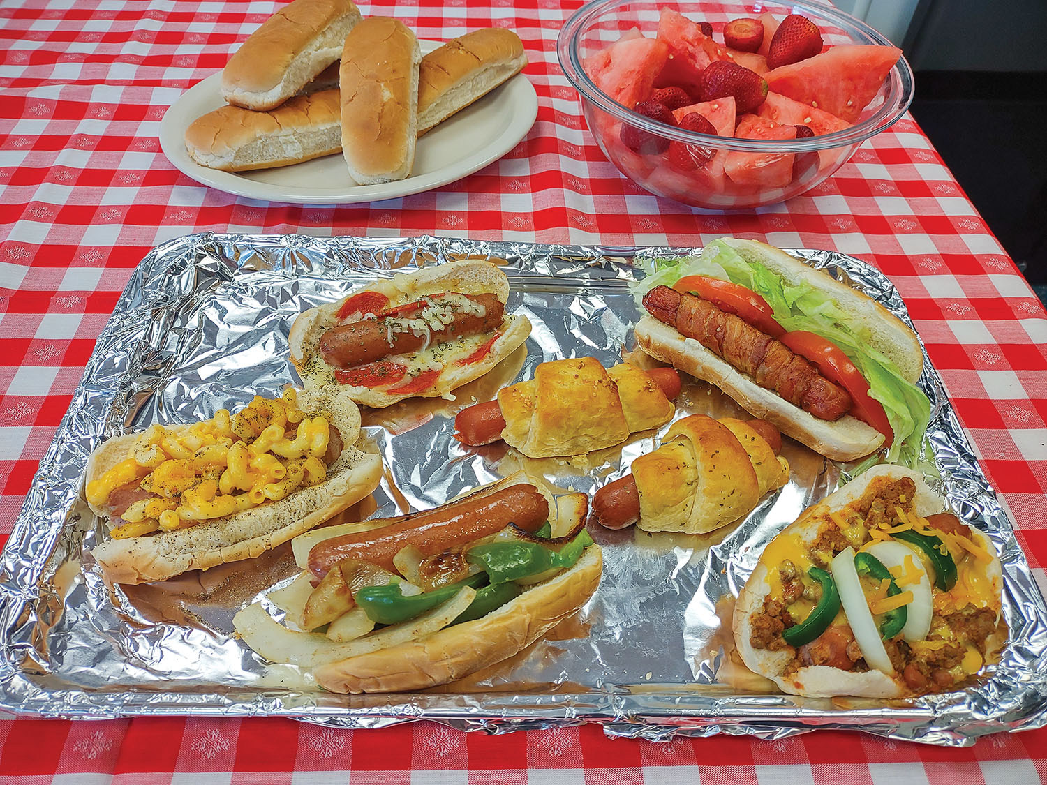 There are lots of ways to serve hot dogs.