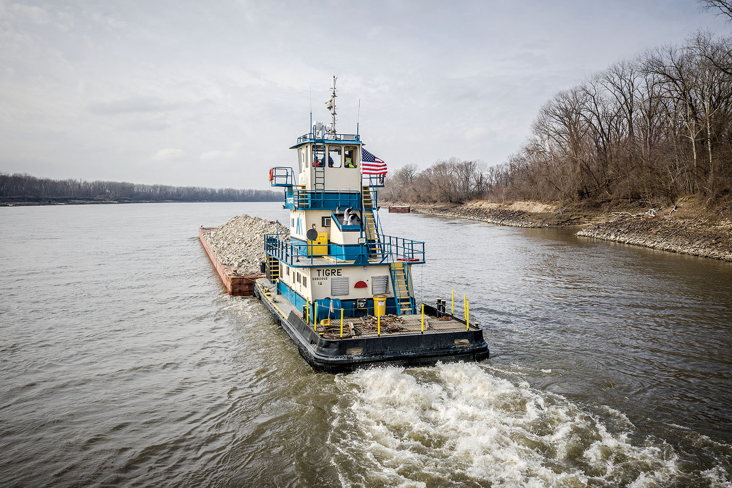 The Tigre is one of four Newt Marine Service boats repowered with Volvo engines by Interstate PowerSystems. Plans call for Interstate to repower three additional Newt Marine vessels. (Photo courtesy of Volvo Penta