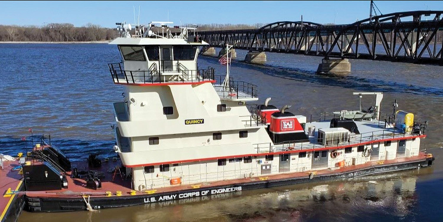 Rock Island District Christens Towing Vessel