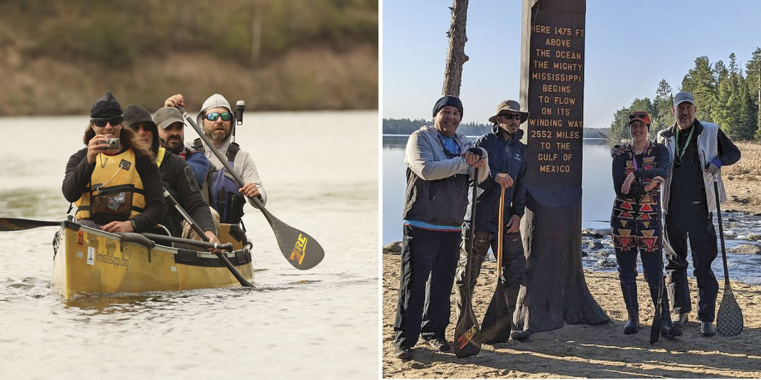 Team MSR and Team MMZero both hope to own the record for paddling the length of the Mississippi River.