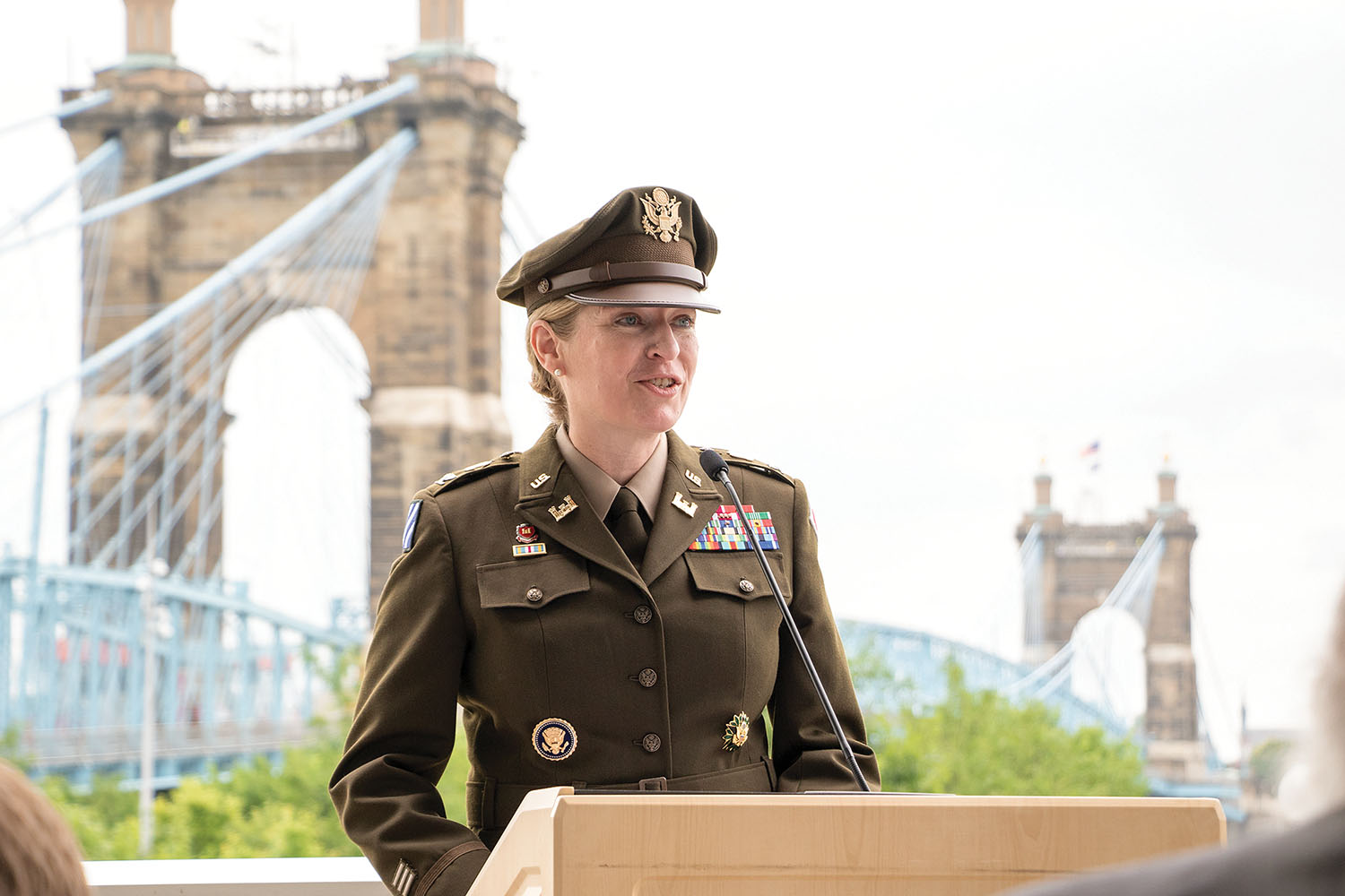 Col. Kimberly A. Peeples took command of the Great Lakes and Ohio River Division during a ceremony June 11 in Cincinnati, Ohio. (Photo courtesy of Great Lakes and Ohio River Division)