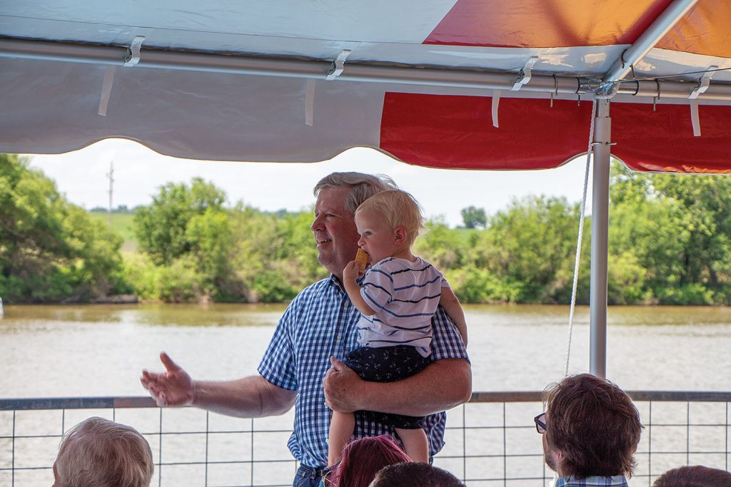 Kurt Johnson and grandson Dietrich Biermann. (Photo by Zac Metcalf)