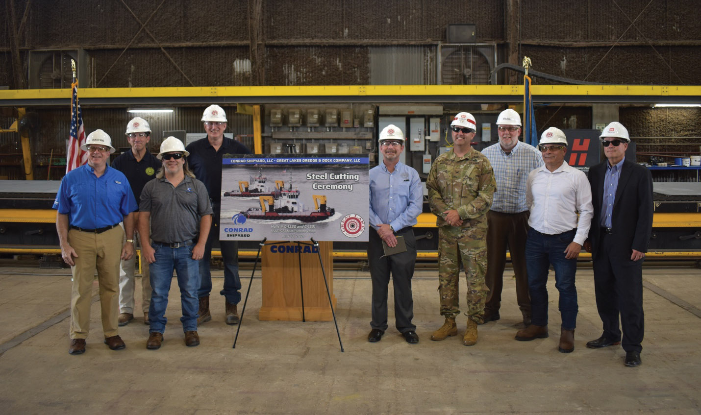 Conrad Shipyard Hosts Steel-Cutting Ceremony For GLDD Multicats