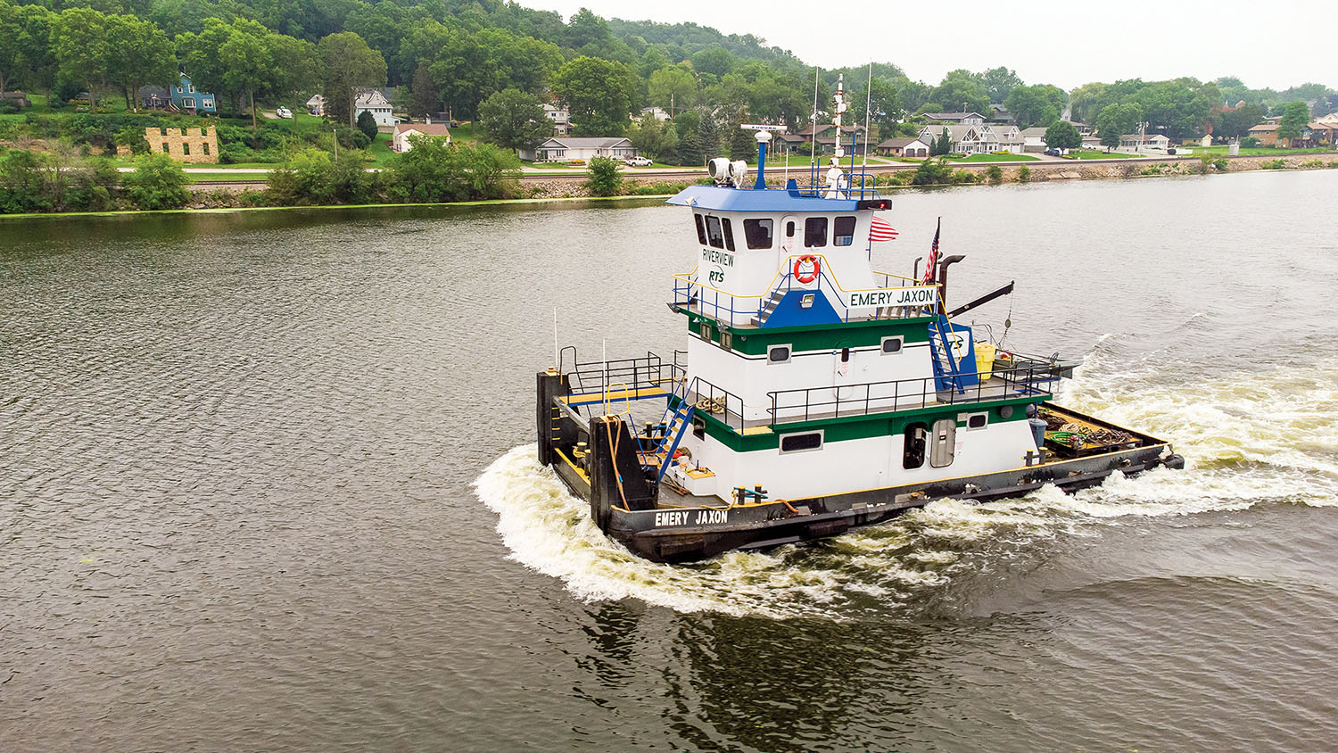 The mv. Emery Jaxon is the eighth vessel in the Riverview Boat Store fleet. (Photo by Mike Yuhas)