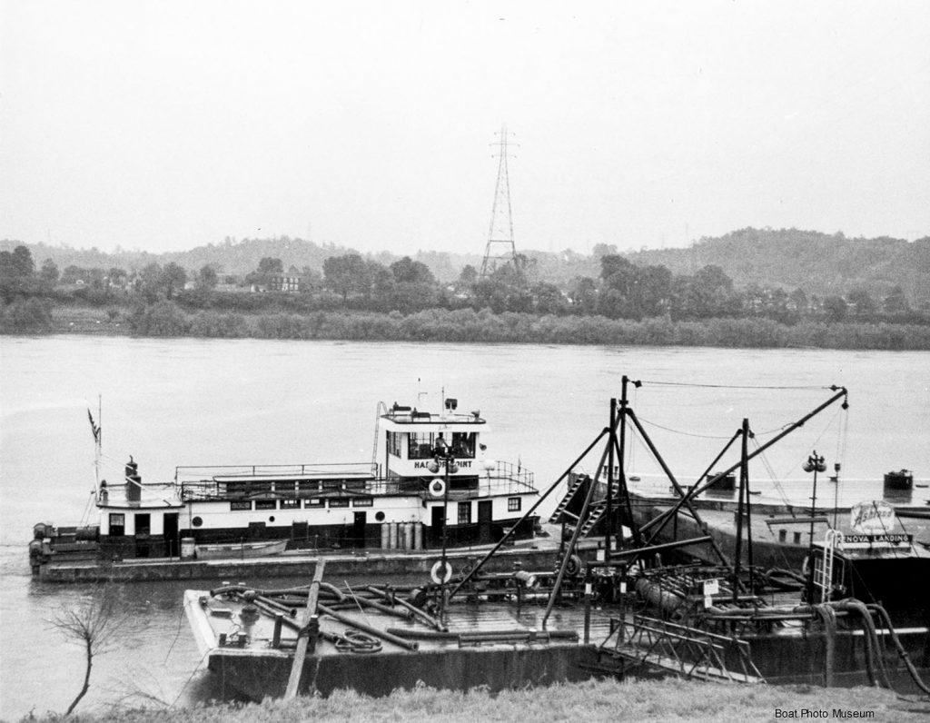 March 1983 at Catlettsburg, KY, just before being replaced and sold. (Capt. David Smith photo/Boat Photo Museum)