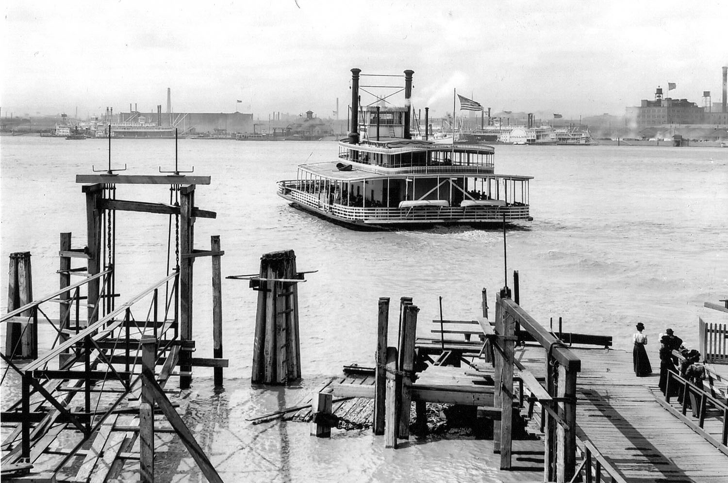 Caption for photo: The New Orleans ferry boat Thomas Pickles lasted for 73 years. (Keith Norrington collection)