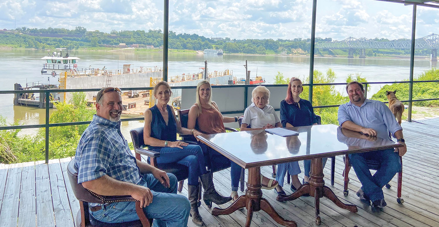 From left: Neil Martin, Carla Jenkins, Sarah Calhoun, Bettye Jenkins, Lauren Lucas and Joshua Knichel. (Photo courtesy of Terral RiverService)