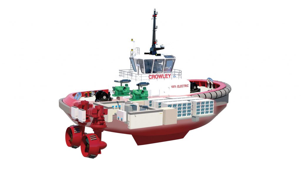 Cutaway of eWolf tug design.