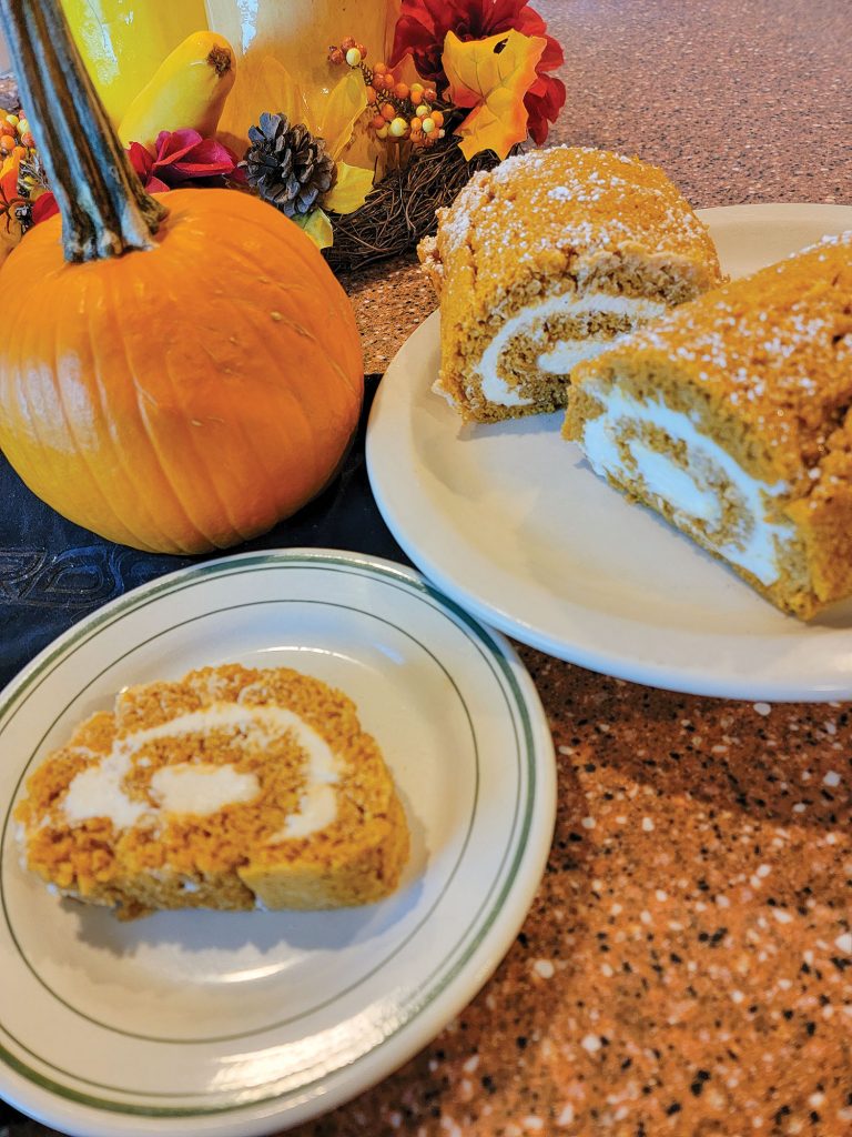 Pumpkin cake roll