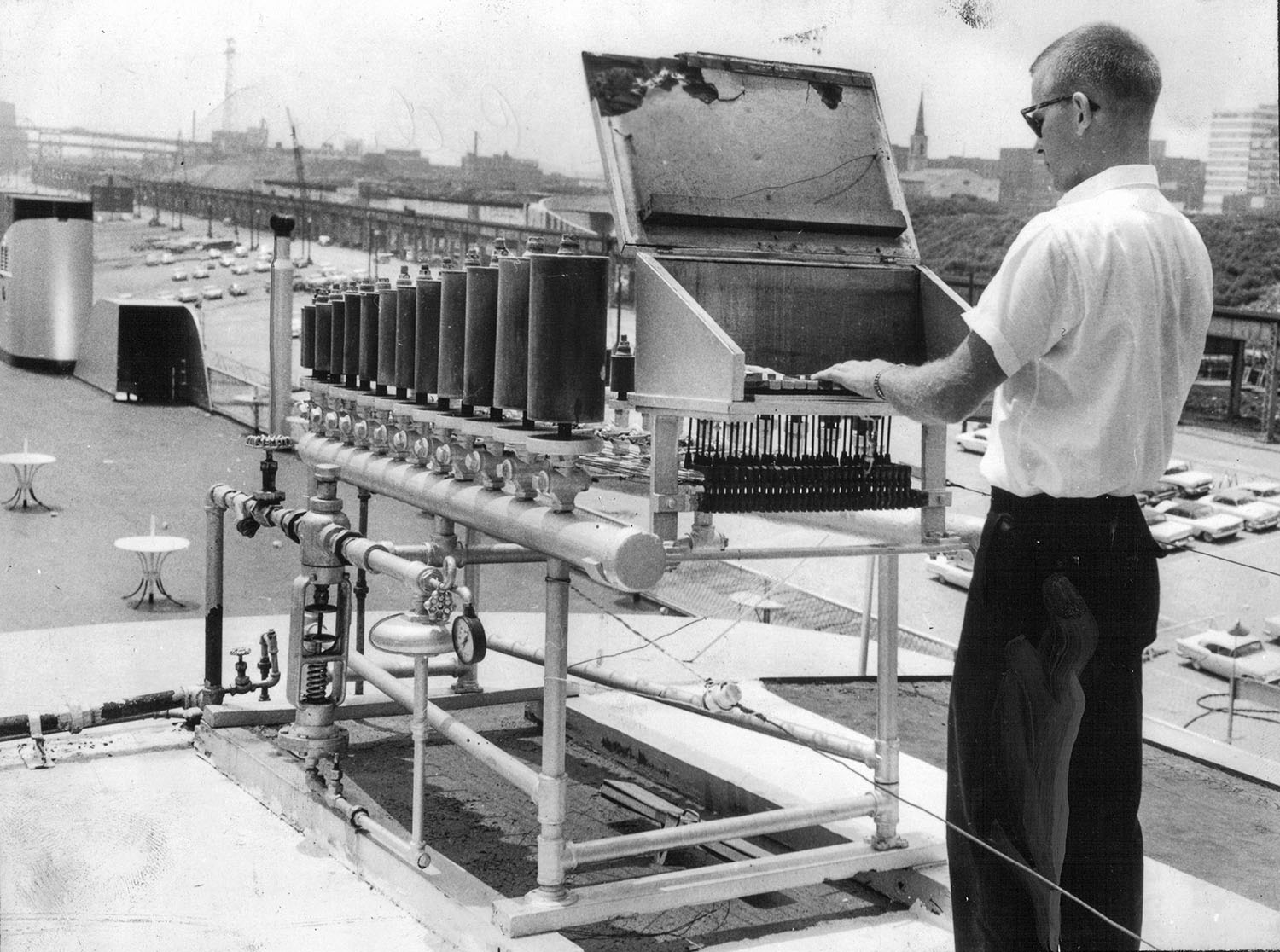 The steam calliope from the Capitol atop the S.S. Admiral in 1962. (Keith Norrington collection)