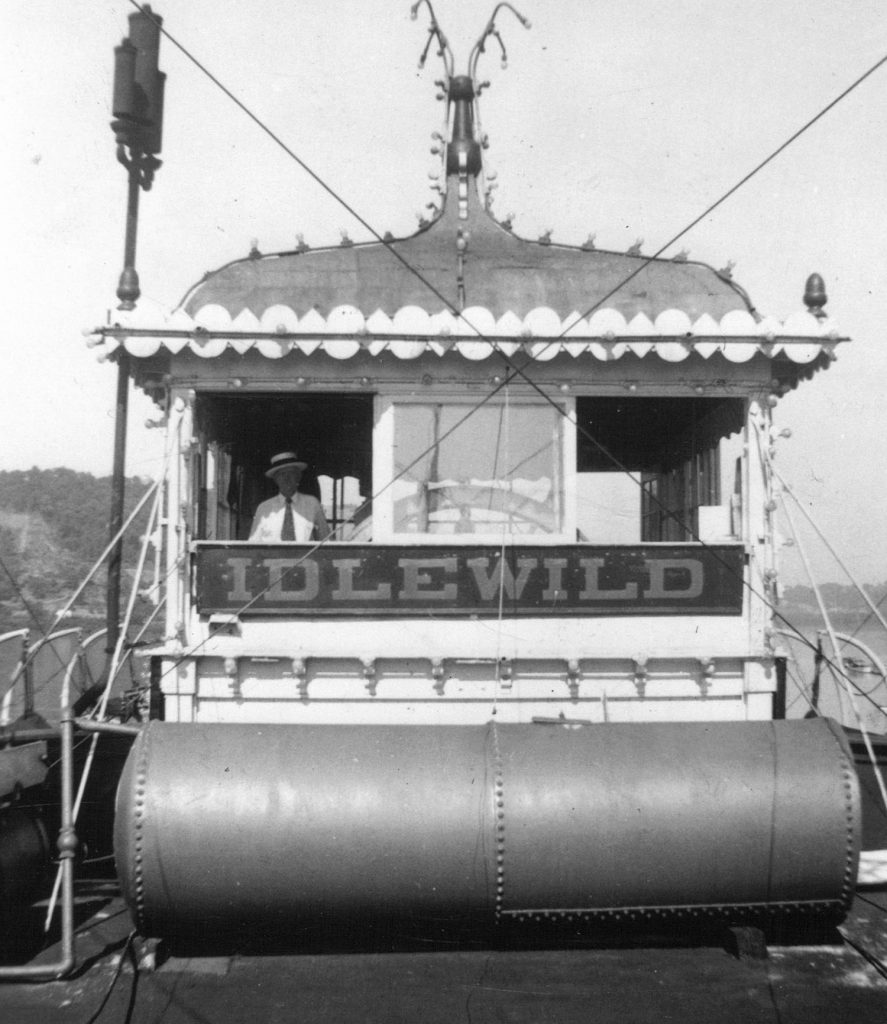 The pilothouse of the steamer Idlewild. (Keith Norrington collection)