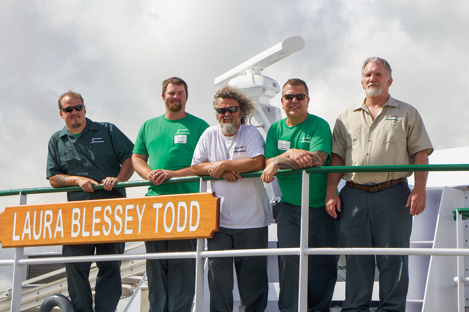 Crew with Capt. Shawn Martinez in center