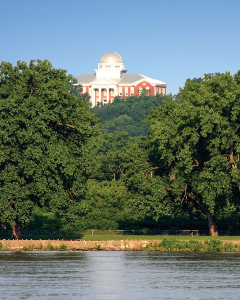 Culver-Stockton College’s campus overlooks the Mississippi River from Canton, Mo.