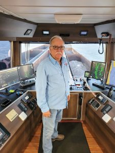 Capt. Arnold Anthony. (Photo by Logan Aldridge, Canal Barge port engineer)