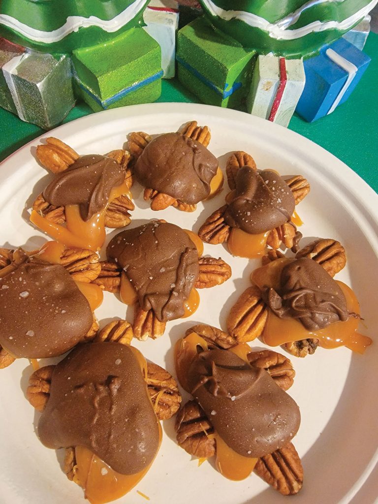 Pecan turtle clusters.