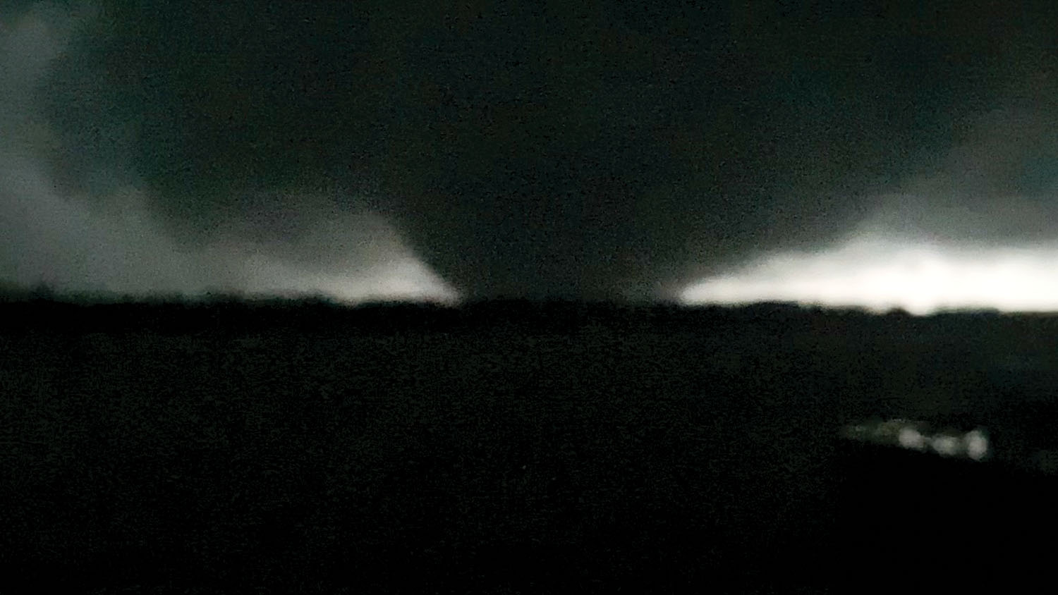 Douglas Lewis was on the Marathon Petroleum towboat the mv. Mount Vernon with its tow of empties shoved up against the bank when the tornado that decimated towns in four states and killed more than 60 people crossed the Mississippi River. (Photo by Douglas Lewis)