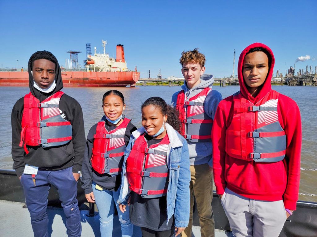 From left are: Damien Lee, 10th grader, Edna Carr High School; Kaybre Cuhsenberry, 8th grader, Ursuline High School; Abrya Royal, 10th grader, Ecole Classique; Ben Brockhoff, 10th grader, Jesuit High School; and Branson Vicks, 10th grader, Edna Carr High School.