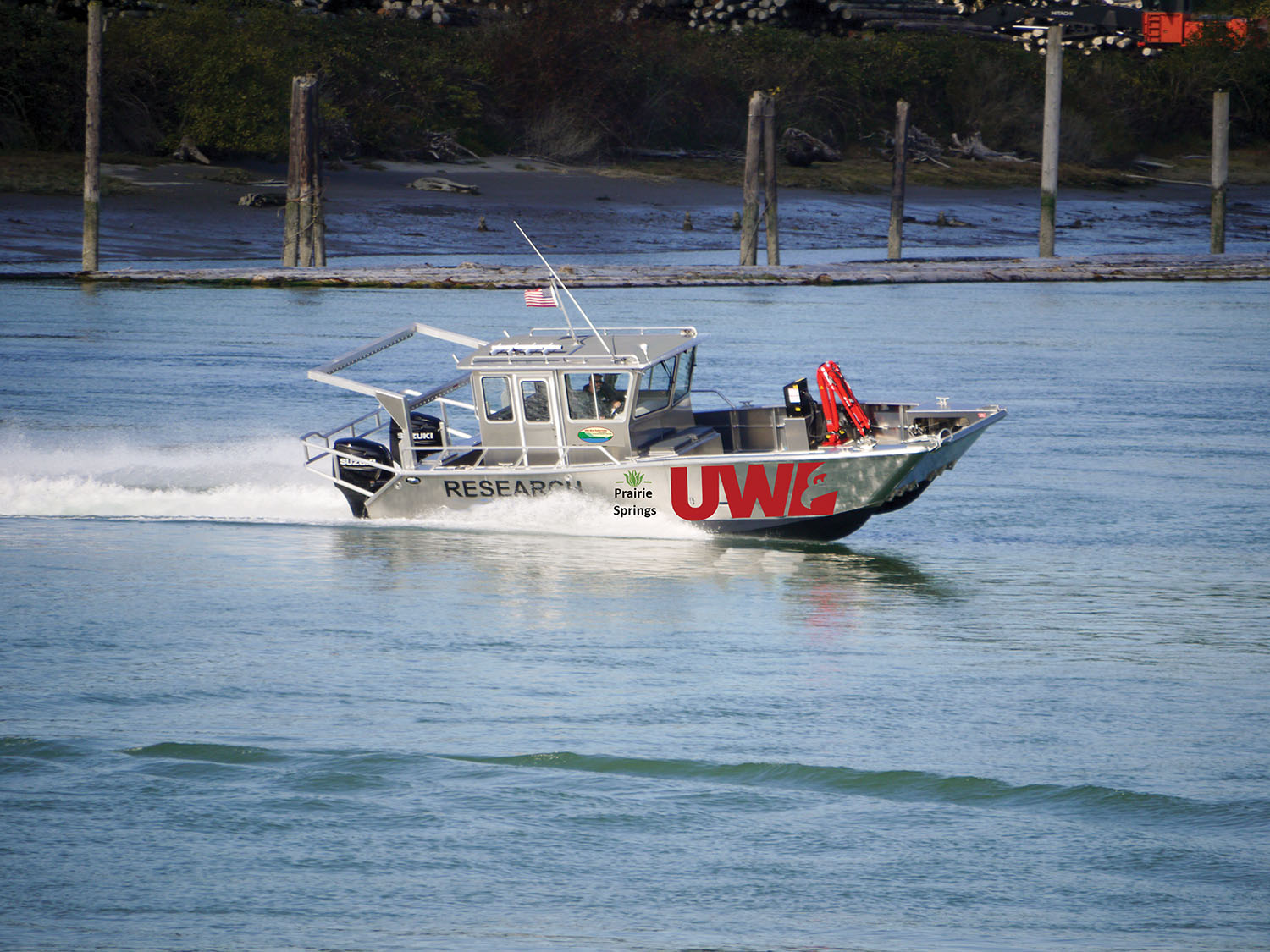 The University of Wisconsin–La Crosse’s River Studies Center’s dedicated research vessel is a result of a $500,000 donation from Prairie Springs: The Paul Fleckenstein Trust to the La Crosse Community Foundation and a public/private partnership between the center and J.F. Brennan Company. The boat is expected to be delivered in 16 to 18 months. (Artist rendering courtesy of the University of Wisconsin–La Crosse’s River Studies Center)