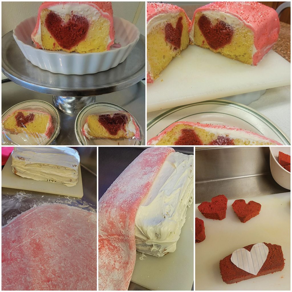 Heart cake.