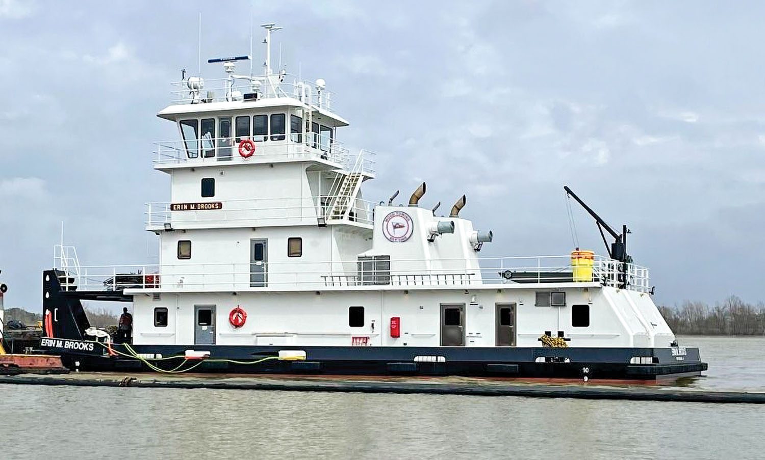 The Erin M. Brooks is the fifth of 15 towboats that C&C Marine & Repair is building for Maritime Partners.
