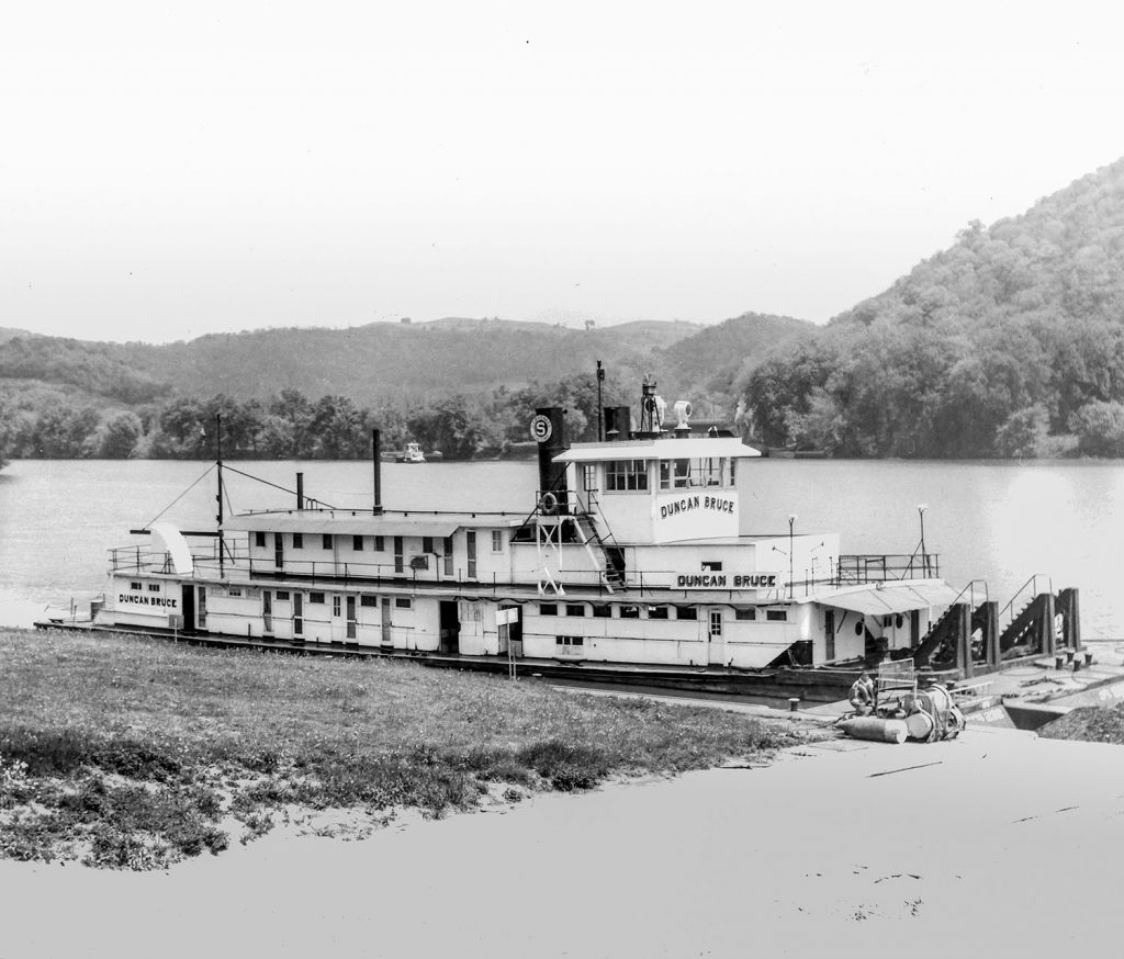 At Lock 14 on the Ohio River, May 6, 1968. (Fred McCabe photo)