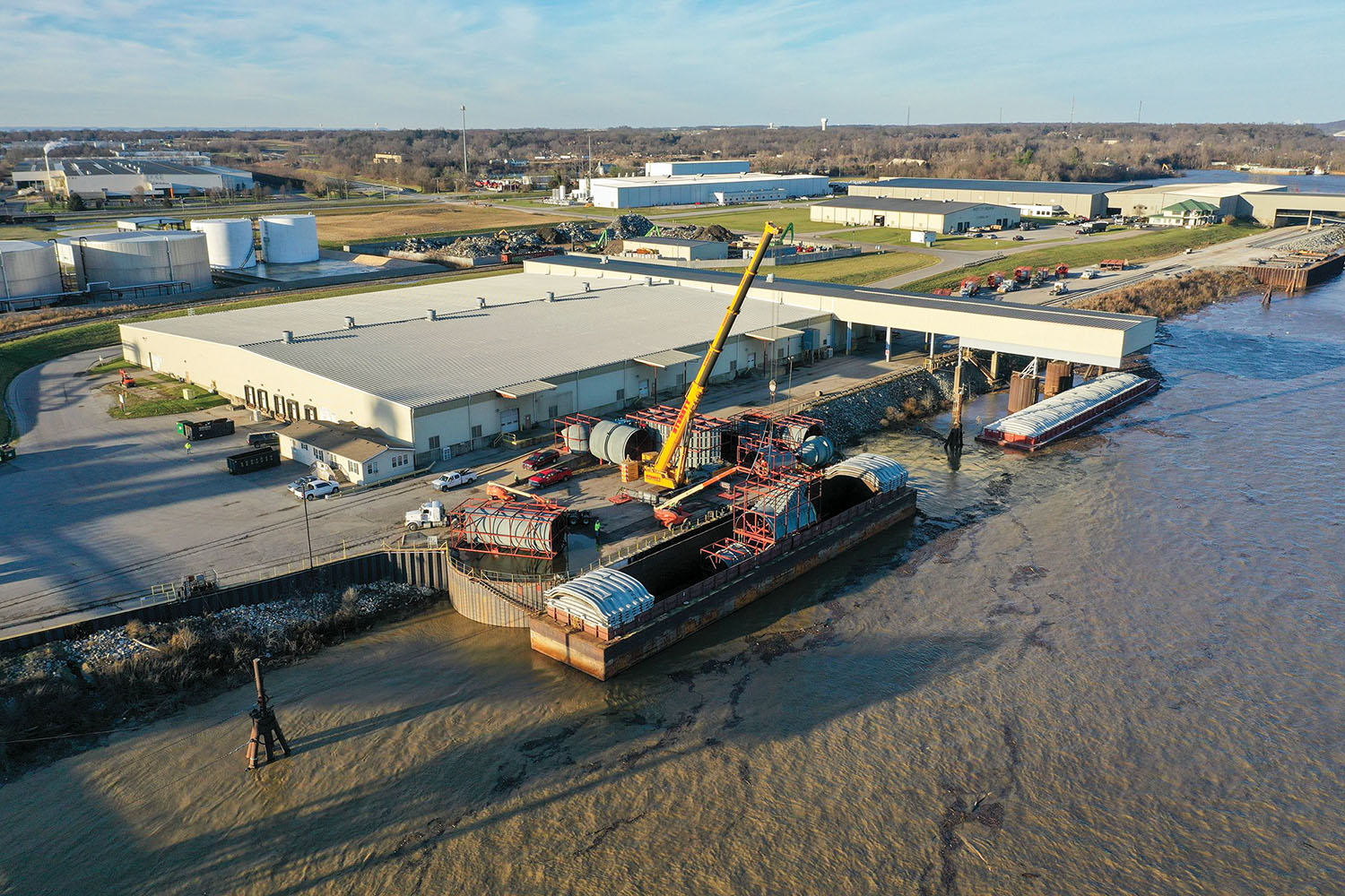 The Ports of Indiana-Jeffersonville. (Photo courtesy of Ports of Indiana)