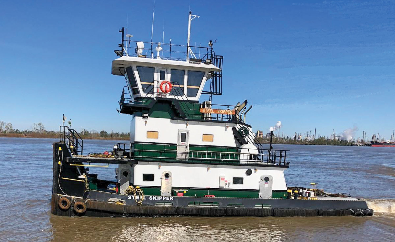 The mv. Steel Skipper is the last of four identical towboats Master Marine Inc. built for Plimsoll Marine.