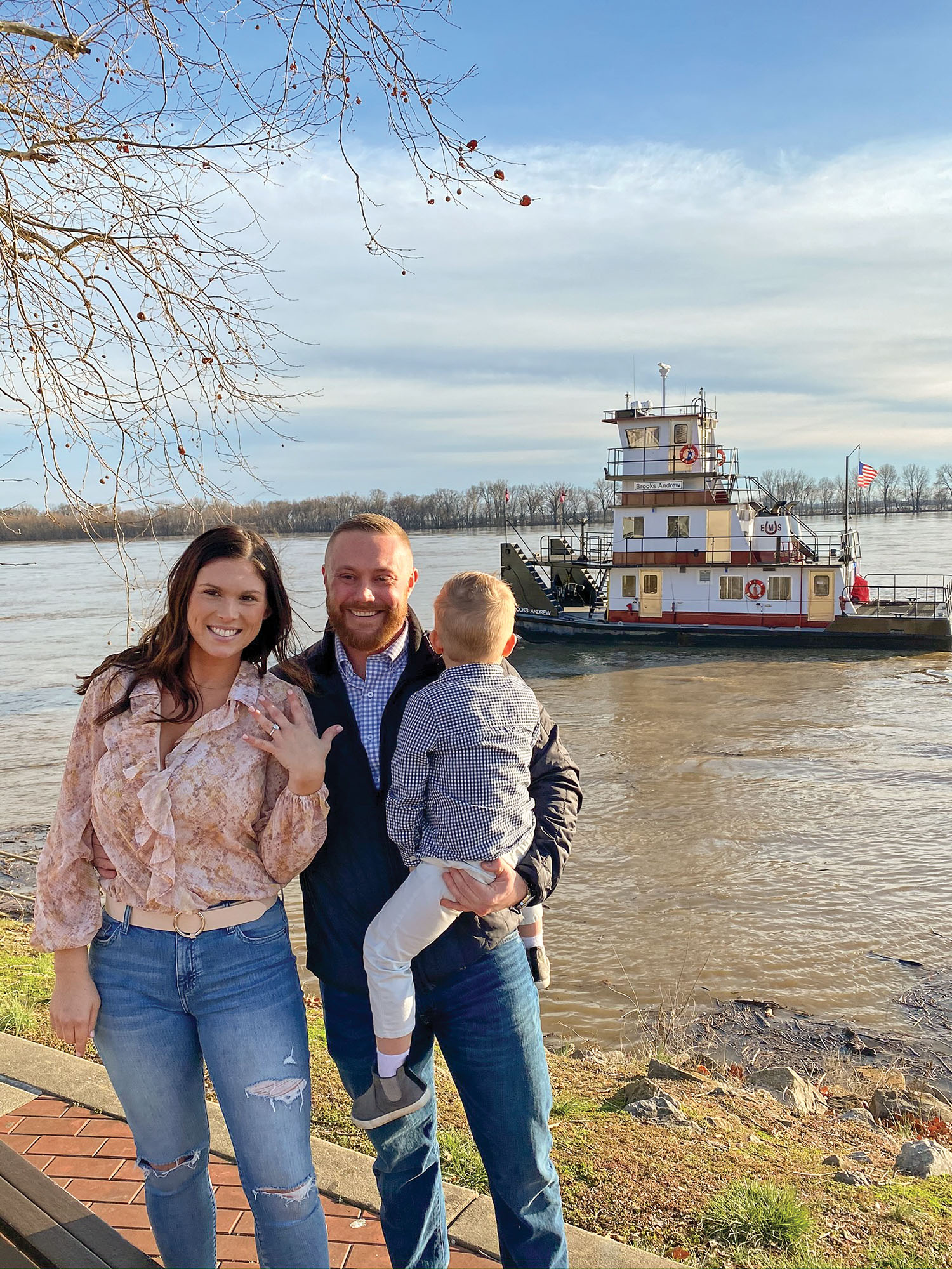 A Marriage Proposal Wrapped In  A Valentine’s Towboat Renaming