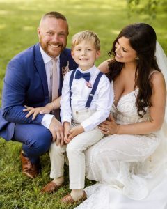 Kyle, Brooks and Meagan Aldrich in wedding photo. (Photo courtesy of Kyle and Meagan Aldrich)