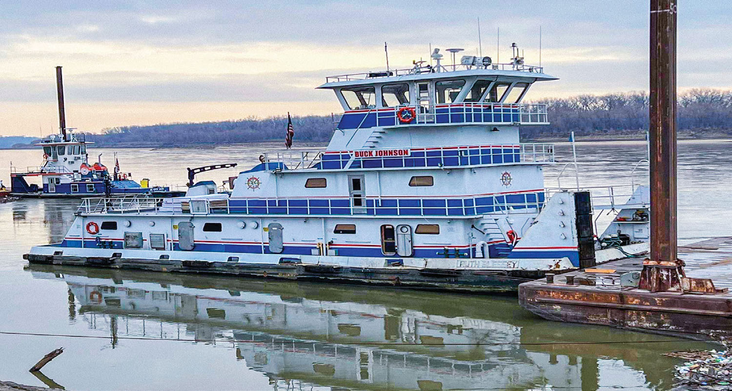 Shown here as the Buck Johnson, the towboat was recently renamed Justin B by Budrovich Marine.