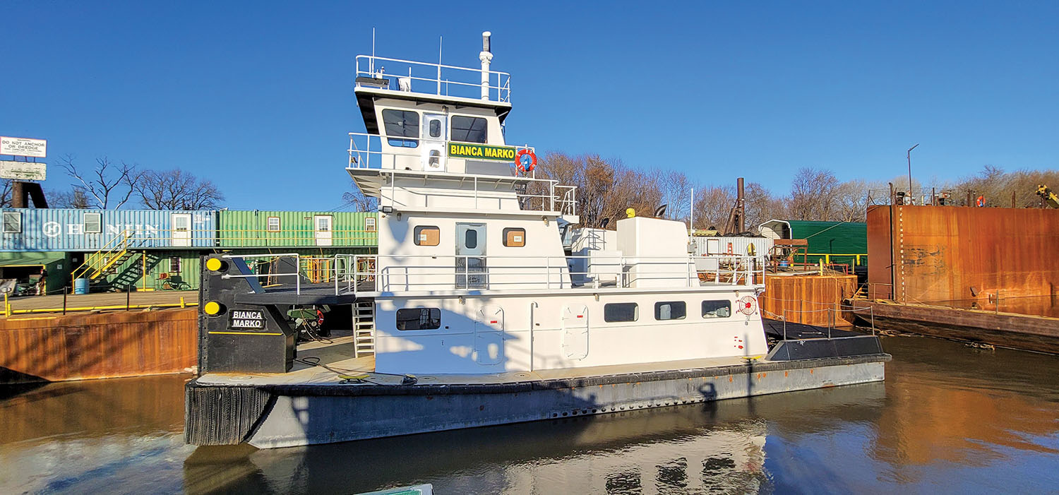 The mv. Bianca Marko was built by Mike’s Inc. on spec and completed in February.