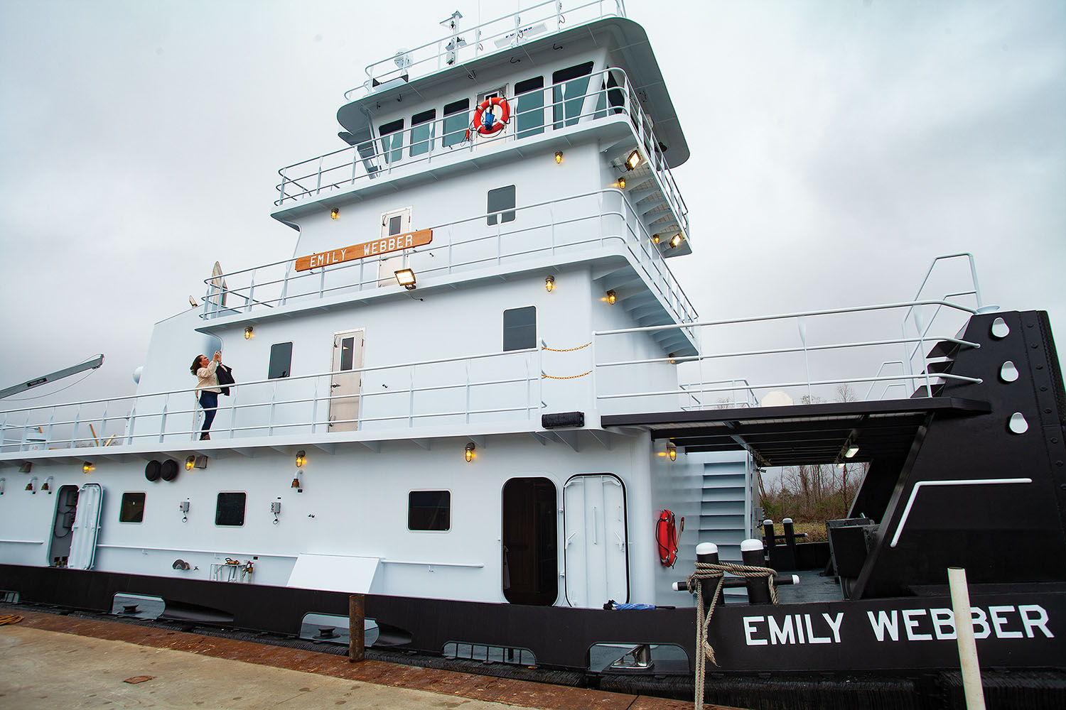 The 2,000 hp. mv. Emily Webber was built by Intracoastal Iron Works. (Photo by Frank McCormack)