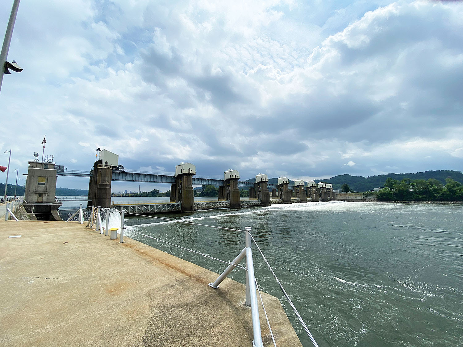 Part of the Upper Ohio Navigation Project involves recapitalizing Emsworth Locks and Dam. (Corps of Engineers photo by Andrew Byrne)